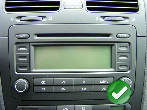 VW RCD 310 CD MP3 Lecteur, VW EOS Voiture Stéréo Autoradio, Fourni Avec  Radio