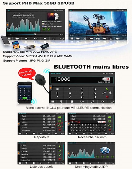 Autoradio Android Autoradio Bluetooth