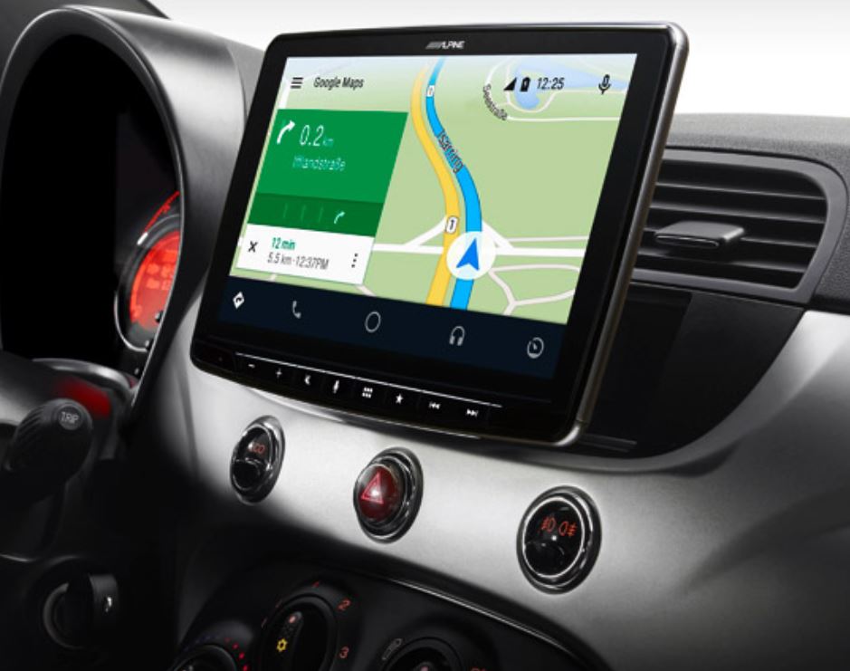 Autoradio Fiat 500 Écran Android 12 Carplay Intégré