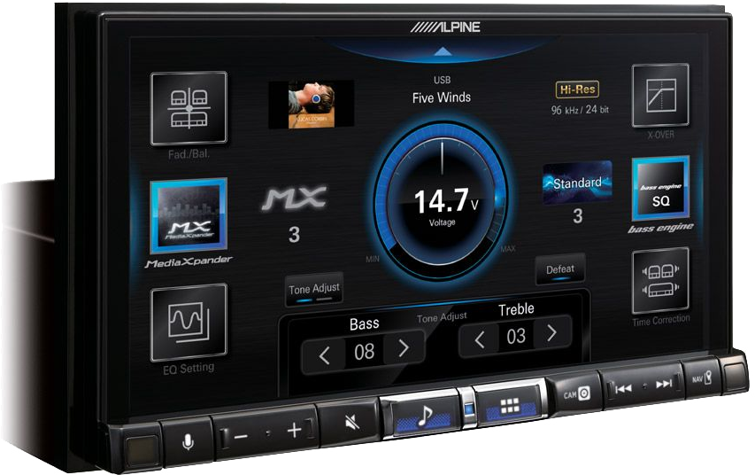 Autoradio multimédia avec façade pour Peugeot 206 – Nounéna