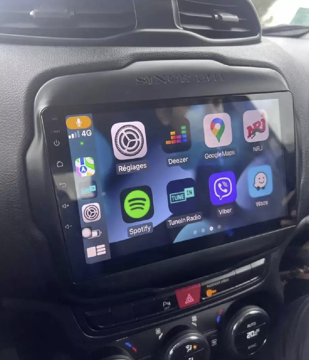 Installation autoradio 2 DIN Jeep