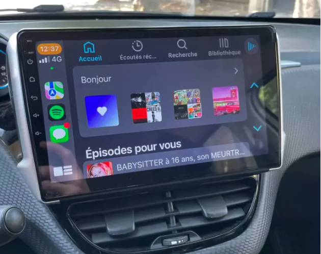Installation autoradio 2 DIN Peugeot