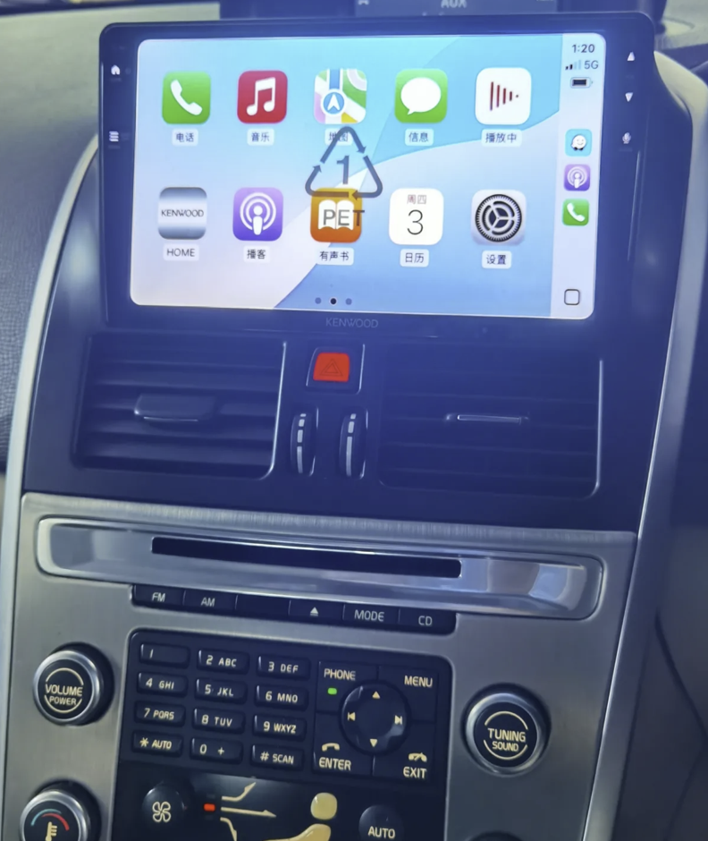 Installation autoradio 2 DIN Volvo
