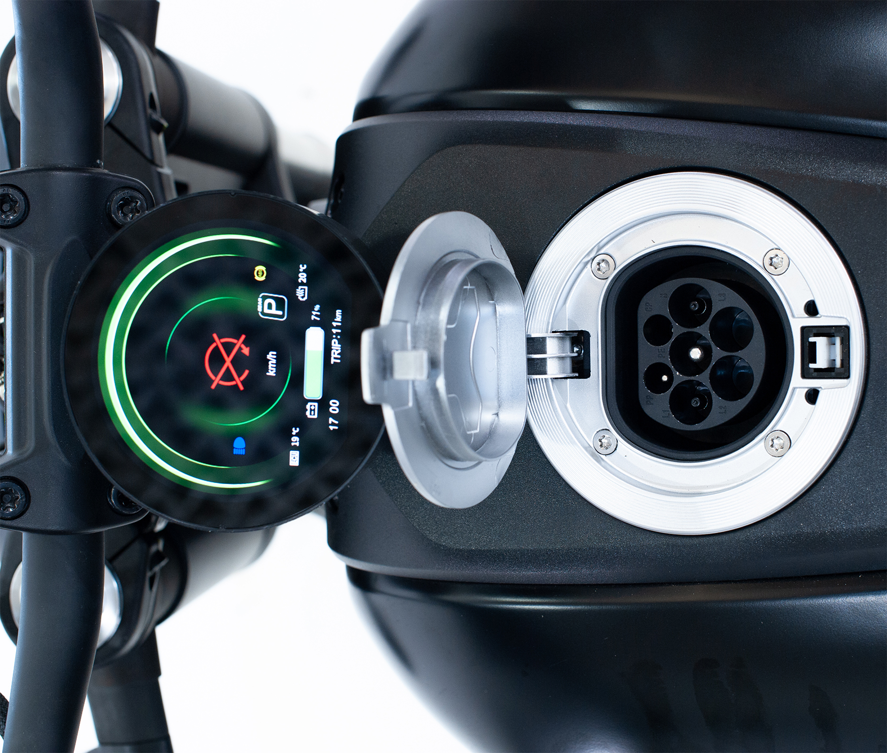 Technologie moto électrique prise Type2